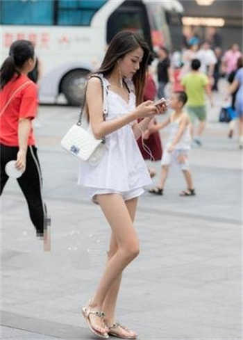 旗袍一字马女神
